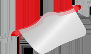 Logo trade promotional merchandise picture of: KALIPSO clear face shield-mask for mouth and nose 1447162
