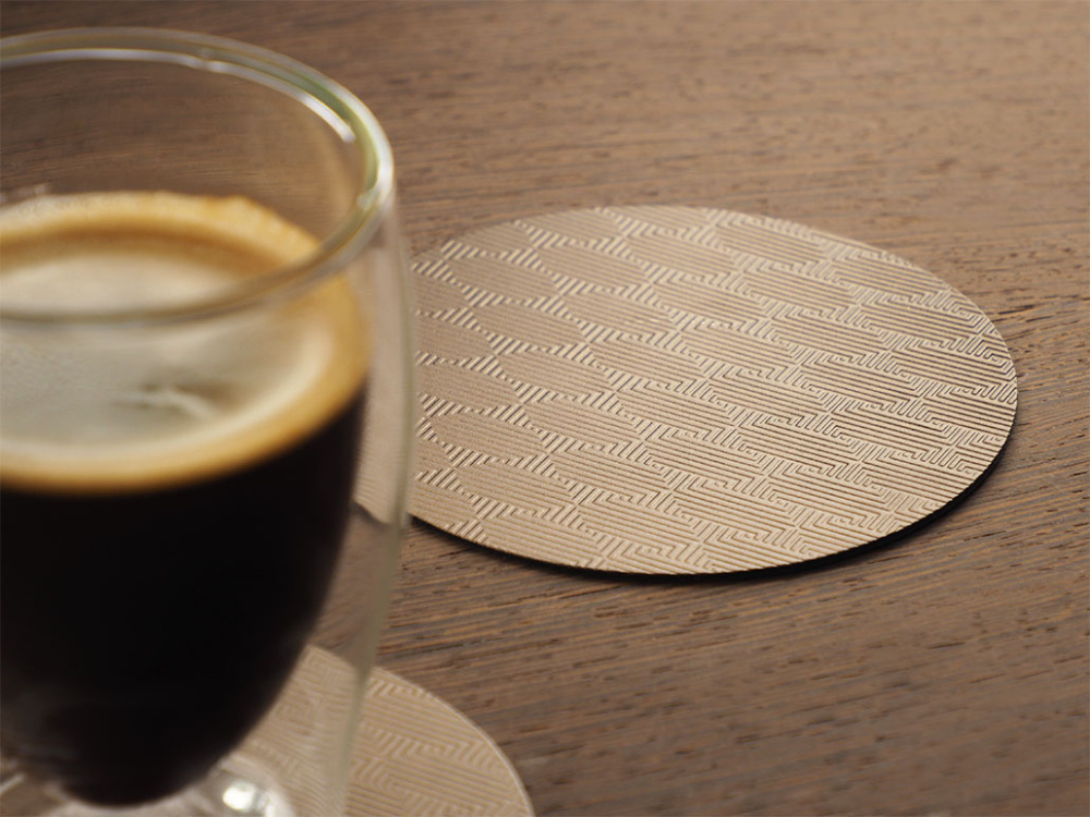 Logo trade promotional giveaways image of: Coaster 1047241