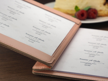 Logo trade business gifts image of: Menu cover 1087281