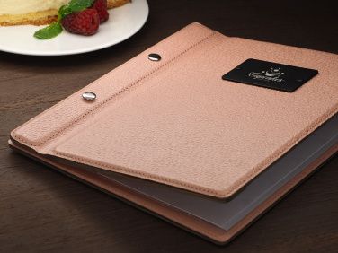 Logo trade promotional merchandise image of: Menu cover 1087281