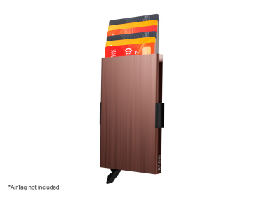 Logo trade promotional items image of: RFID credit card case with holder for AirTag 2163155
