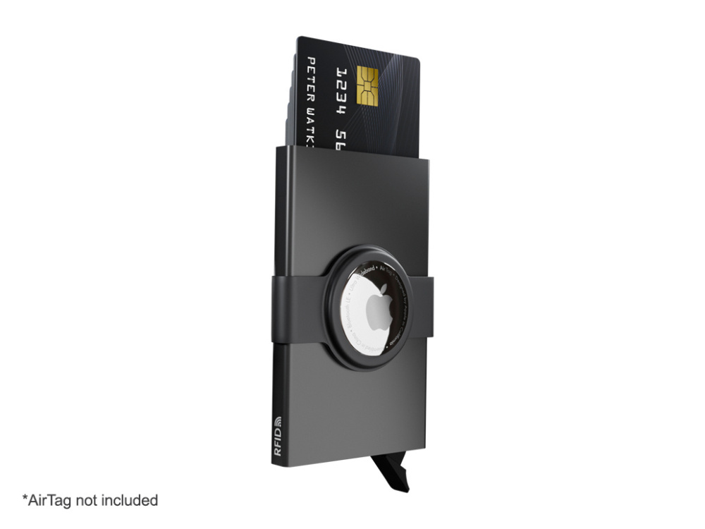 Logotrade promotional merchandise image of: RFID credit card case with holder for AirTag 2163108