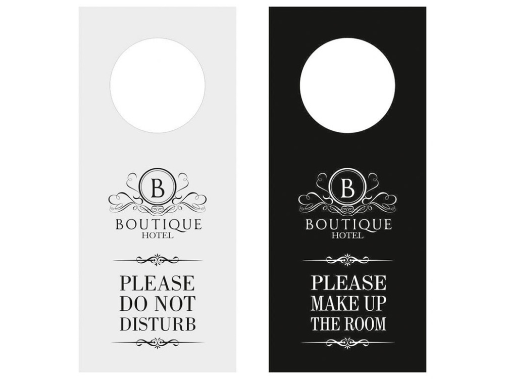Logo trade promotional merchandise picture of: DND door sign 1007117