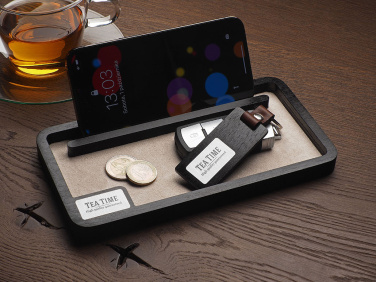 Logo trade corporate gifts image of: Wooden desk organiser 1818121