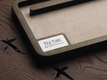 Logo trade promotional giveaways image of: Wooden desk organiser 1818121