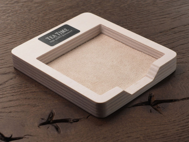 Logo trade advertising products image of: Wooden memo card box 1832121