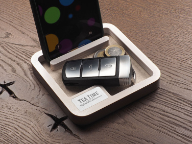 Logo trade corporate gifts image of: Wooden desk organiser 1846121