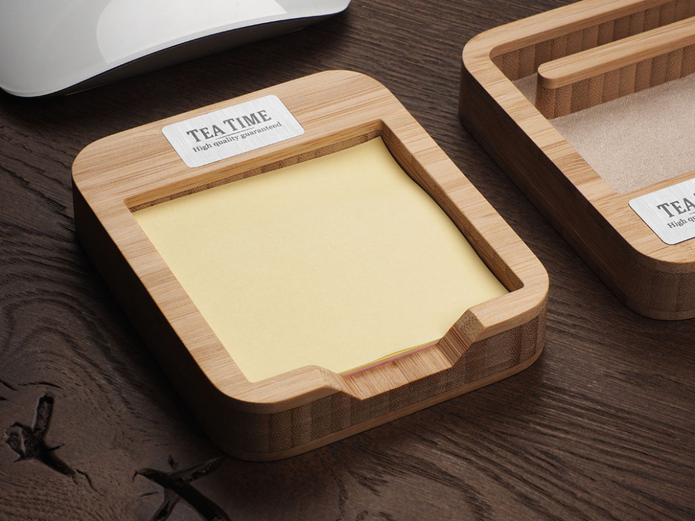 Logo trade advertising products picture of: Wooden memo card box 1832292