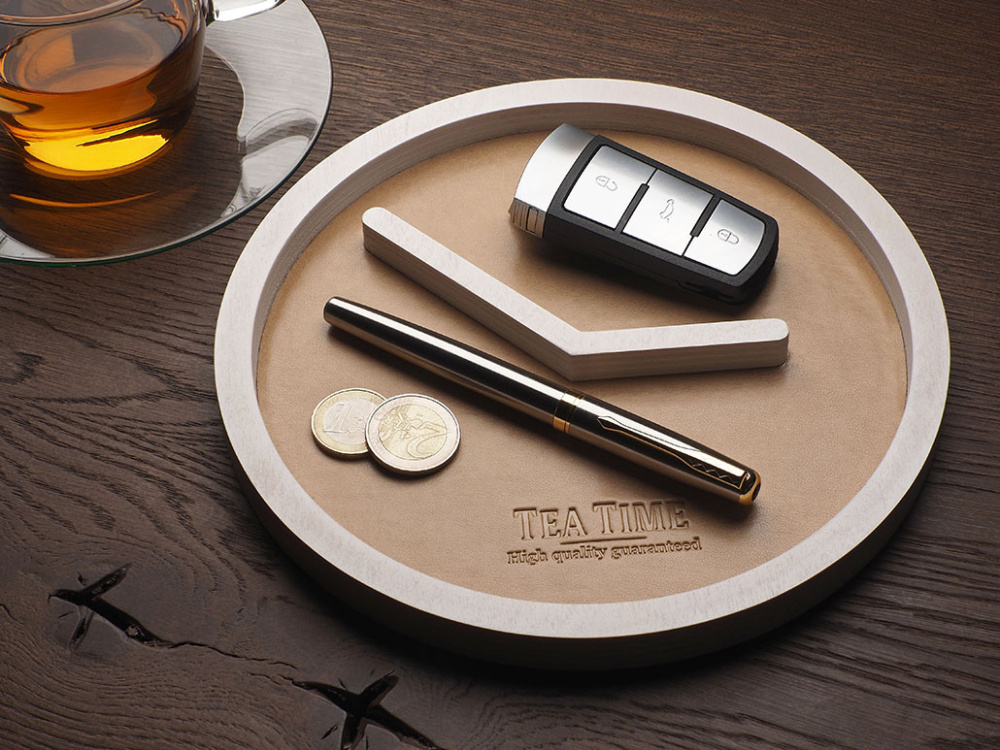 Logo trade promotional giveaways image of: Wooden organiser 1843121