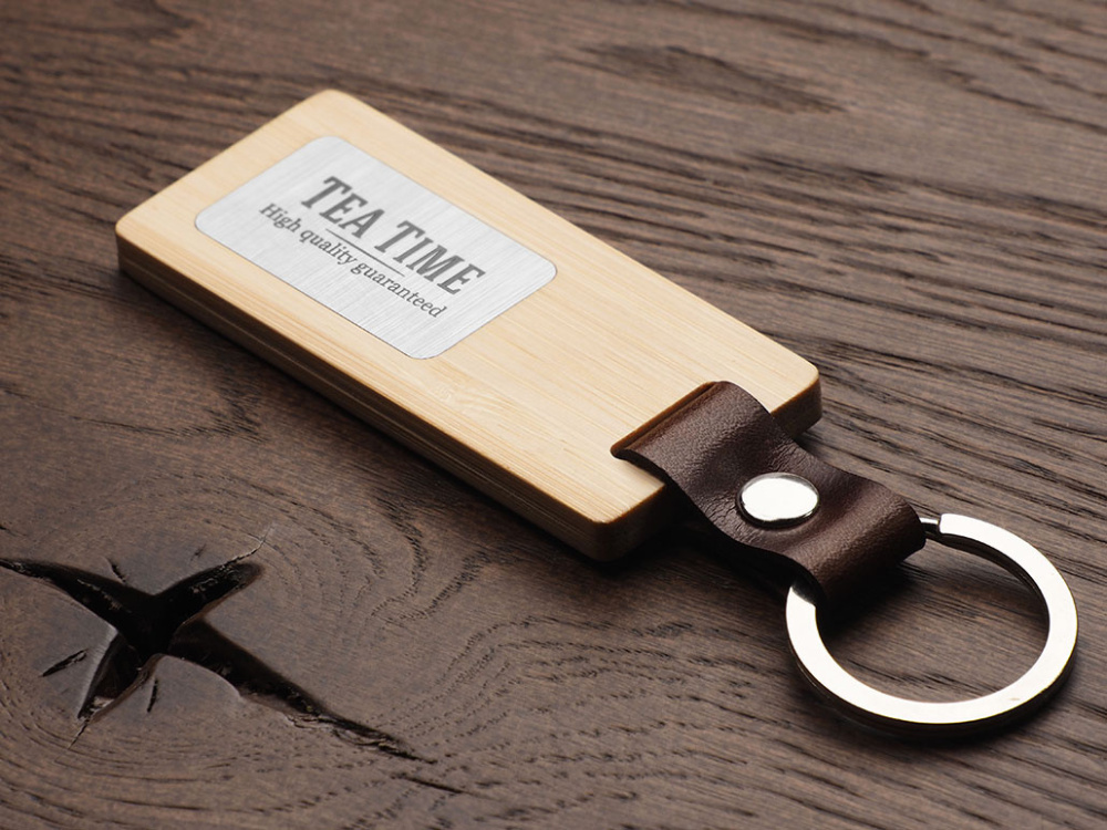 Logotrade promotional gift picture of: Wooden keyring 1853292