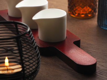 Logotrade promotional merchandise image of: Wooden 3 Shot Serving Board 1863121