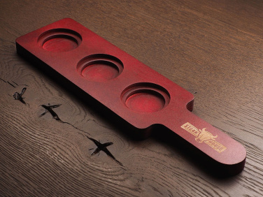 Logo trade advertising product photo of: Wooden 3 Shot Serving Board 1863121