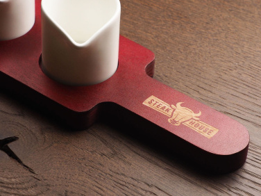 Logotrade promotional merchandise photo of: Wooden 3 Shot Serving Board 1863121