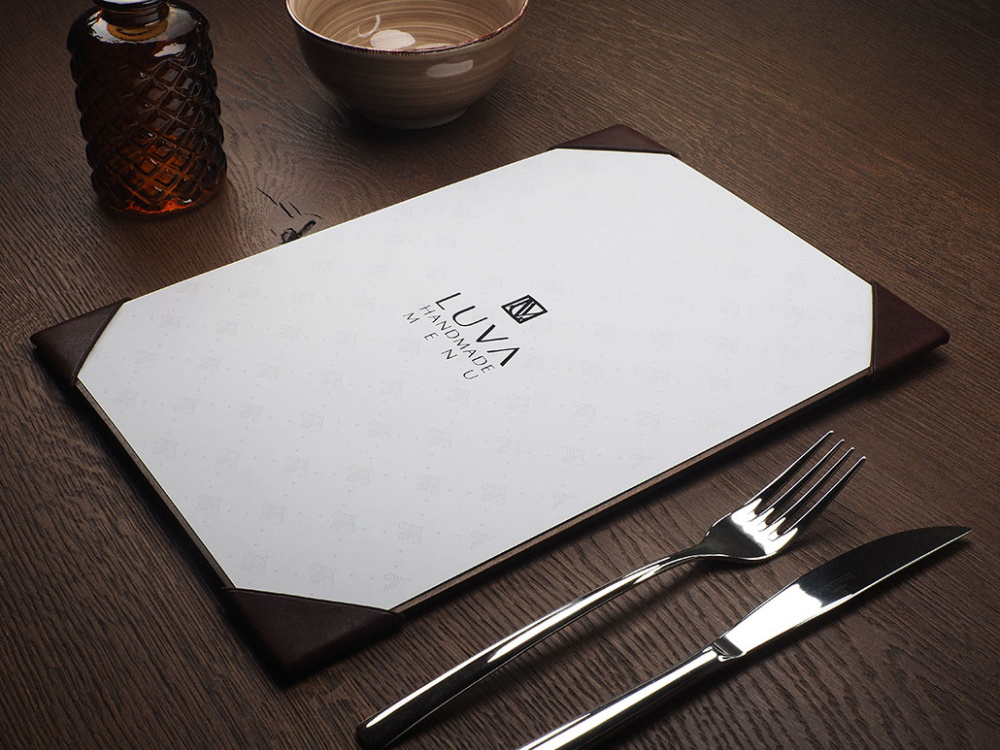 Logo trade promotional items image of: Menu pad 1869121