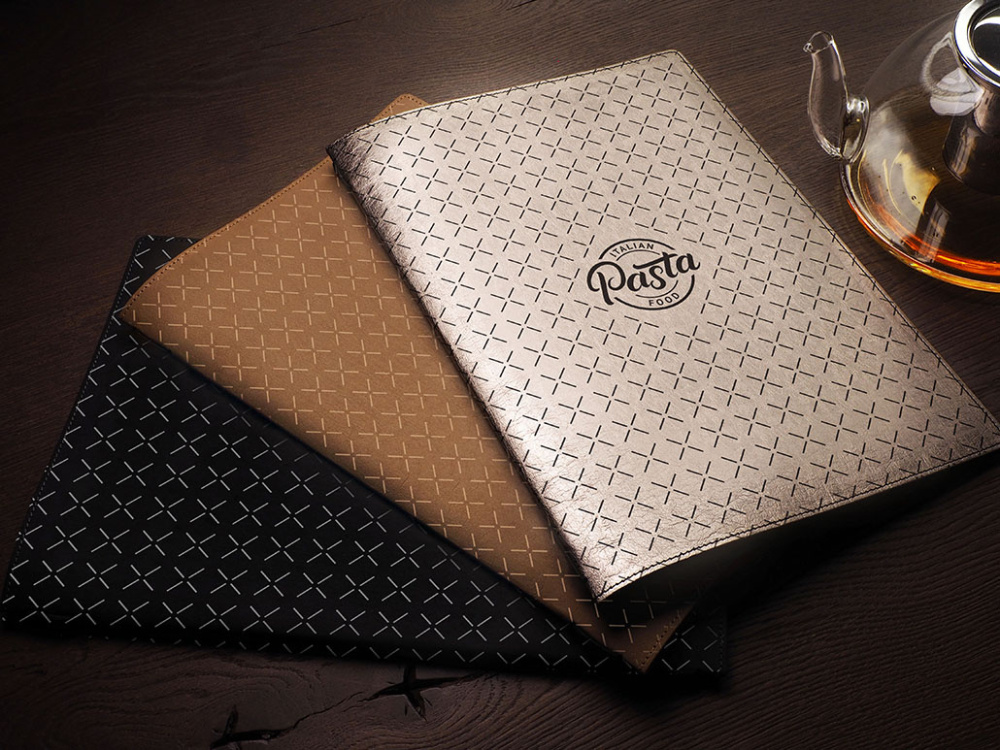 Logo trade business gifts image of: Menu cover Ambiente 1178294
