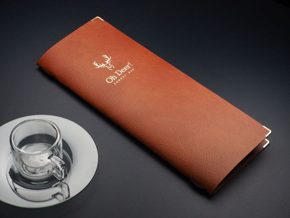 Logo trade corporate gifts image of: Menu cover Ambiente 1947318