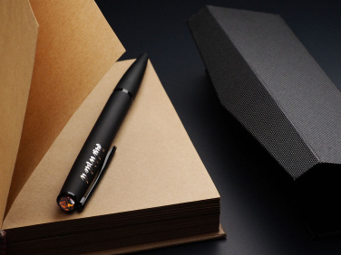 Logo trade promotional giveaway photo of: Ball pen with AMBER stone 2070036