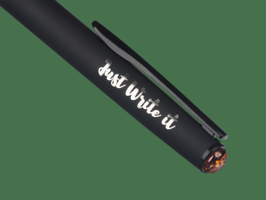 Logotrade promotional giveaway picture of: Ball pen with AMBER stone 2070036