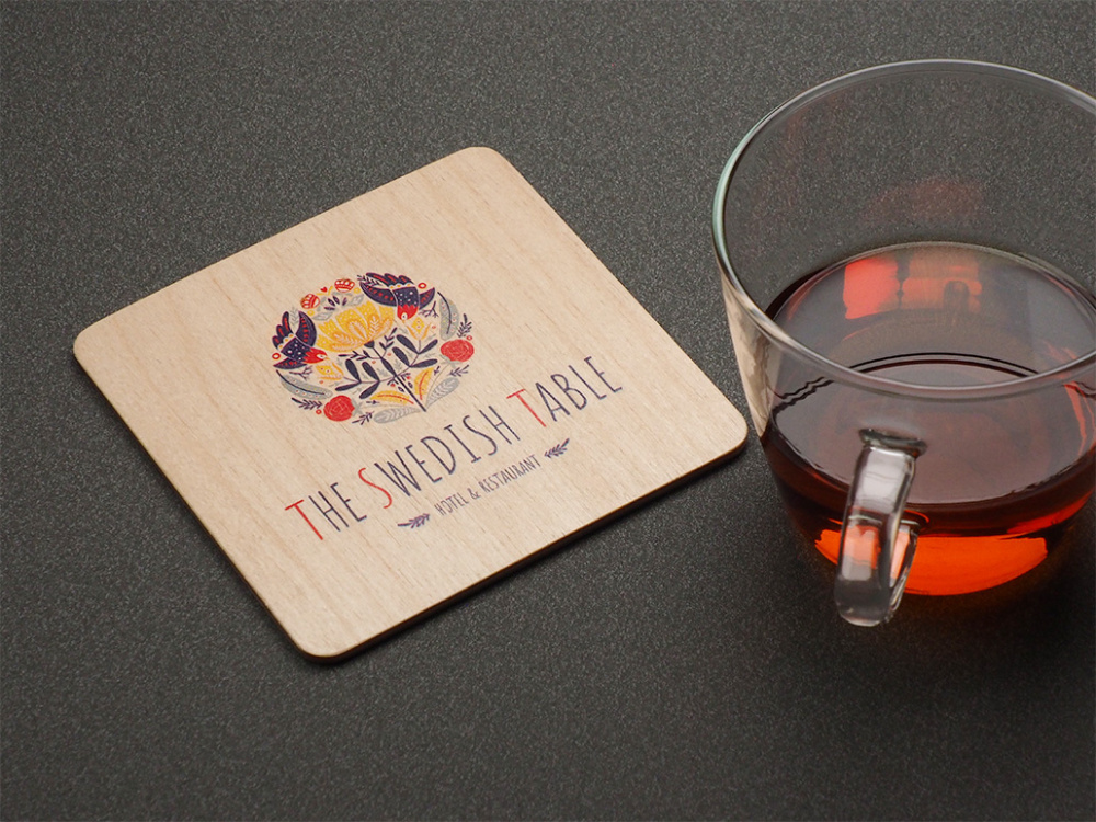Logo trade promotional giveaways image of: Coaster 1857121