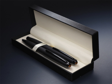 Logo trade corporate gift photo of: Amber Pen set  1235036