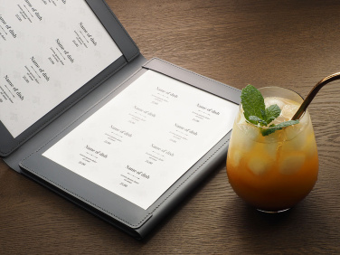 Logo trade promotional merchandise image of: Menu 1112094