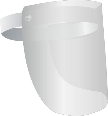 Logo trade promotional giveaways image of: TEMIDA tilting face shield 1424162