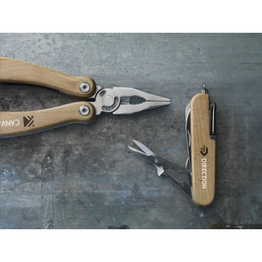 Logo trade promotional item photo of: Beechwood Pocket knife