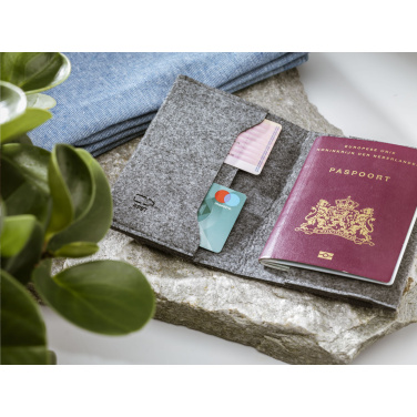 Logotrade promotional product image of: Identify GRS RPET Felt passport holder