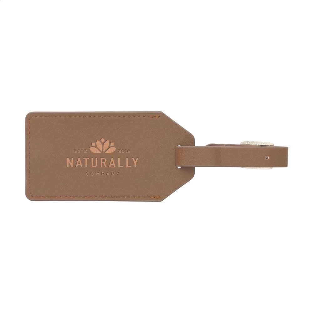 Logotrade advertising product image of: Vegan Pineapple Leather Luggage Tag