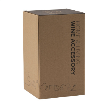 Logo trade promotional giveaways picture of: CoolSteel Black wine cooler