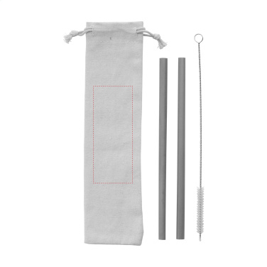Logo trade advertising product photo of: ECO Bamboe Straw Set bamboo straws