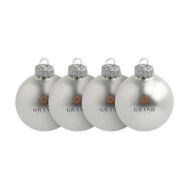 Logo trade promotional items picture of: Christmas Bauble Ø 6 cm - set of 4 - Made in Europe