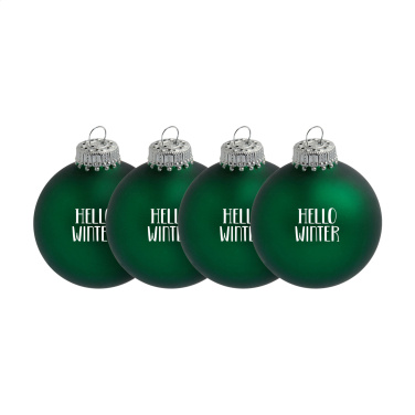 Logotrade promotional merchandise image of: Christmas Bauble Ø 6 cm - set of 4 - Made in Europe