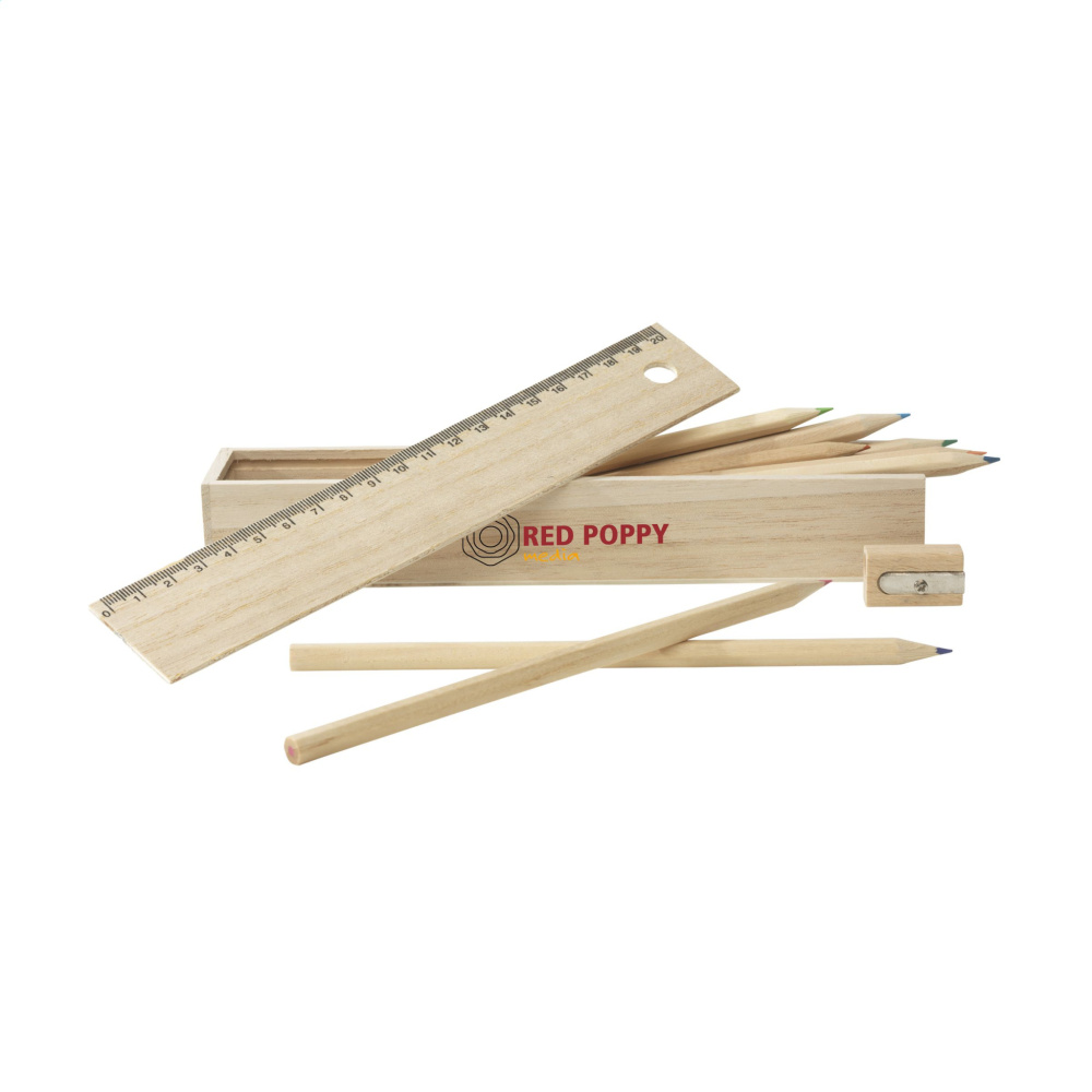 Logo trade corporate gifts picture of: LiniBox colouring pencils