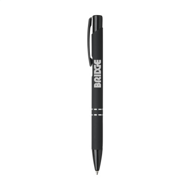 Logotrade corporate gift image of: Ebony Rubberised pen