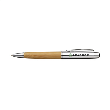 Logo trade promotional merchandise image of: Bamboo Pen Set pens