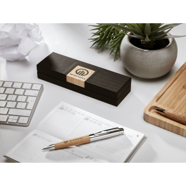Logo trade promotional giveaways picture of: Bamboo Pen Set pens