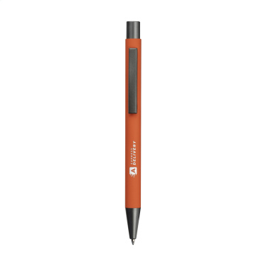 Logotrade promotional item image of: Brady Soft Touch Recycled Alu pens