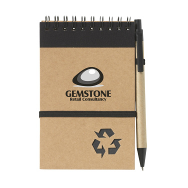 Logo trade business gift photo of: RecycleNote-M Paper notebook