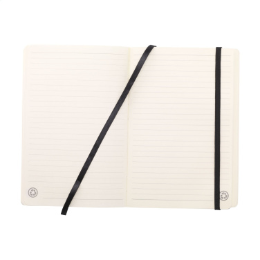 Logo trade advertising product photo of: Monti Recycled Leather - Paper Notebook A5