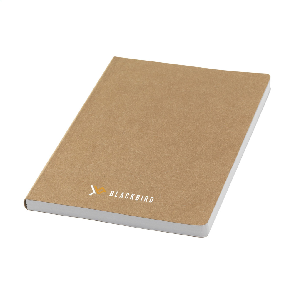 Logotrade promotional merchandise picture of: Paper Notebook GRS Washable Kraft Cover A5