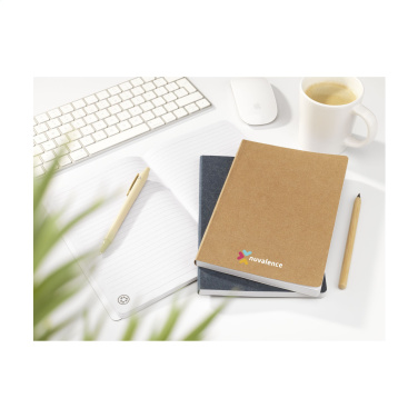 Logotrade corporate gift picture of: Paper Notebook GRS Washable Kraft Cover A5