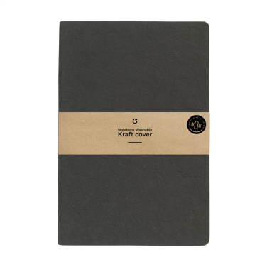 Logotrade promotional gift image of: Paper Notebook GRS Washable Kraft Cover A5