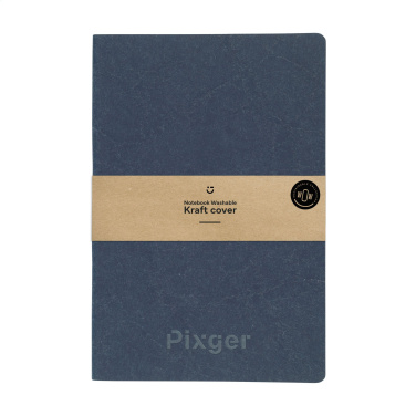 Logotrade promotional merchandise picture of: Paper Notebook GRS Washable Kraft Cover A5