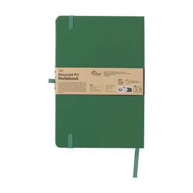 Logotrade promotional item image of: Recycled GRS PU Paper Notebook A5