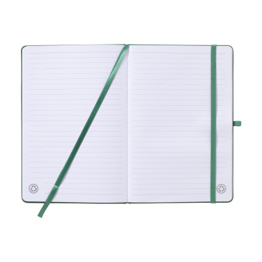 Logotrade promotional gift picture of: Recycled GRS PU Paper Notebook A5