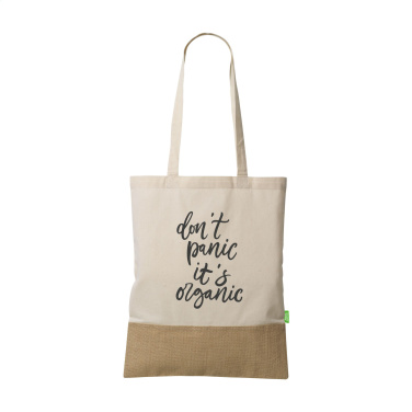 Logo trade corporate gifts image of: Combi Organic Shopper (160 g/m²) bag
