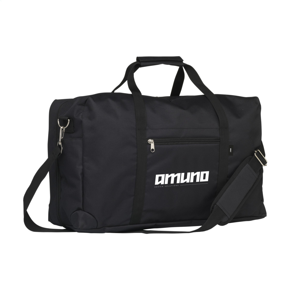 Logo trade promotional giveaways image of: Manchester RPET Travelbag
