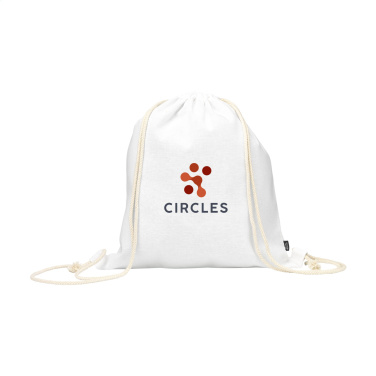 Logo trade promotional giveaways picture of: PromoColour GRS Recycled Cotton Backpack (150 g/m²)