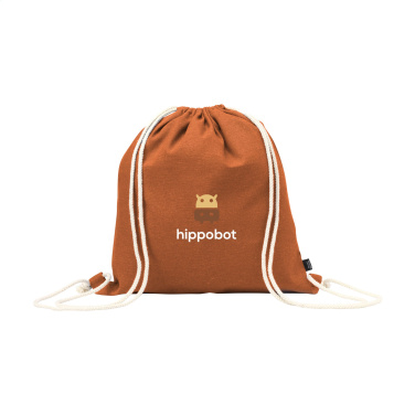 Logo trade promotional gifts picture of: PromoColour GRS Recycled Cotton Backpack (150 g/m²)
